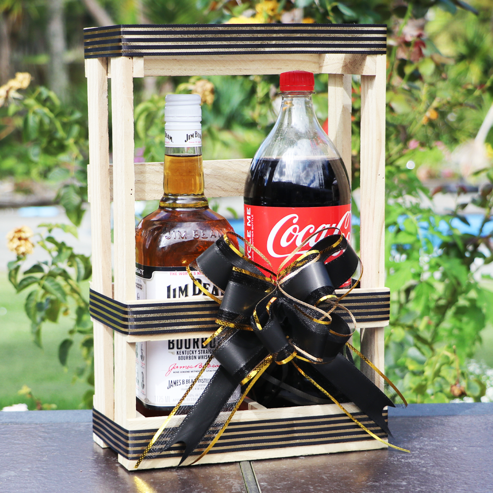 Jim Beam 1.125L and Coke Gift Crate