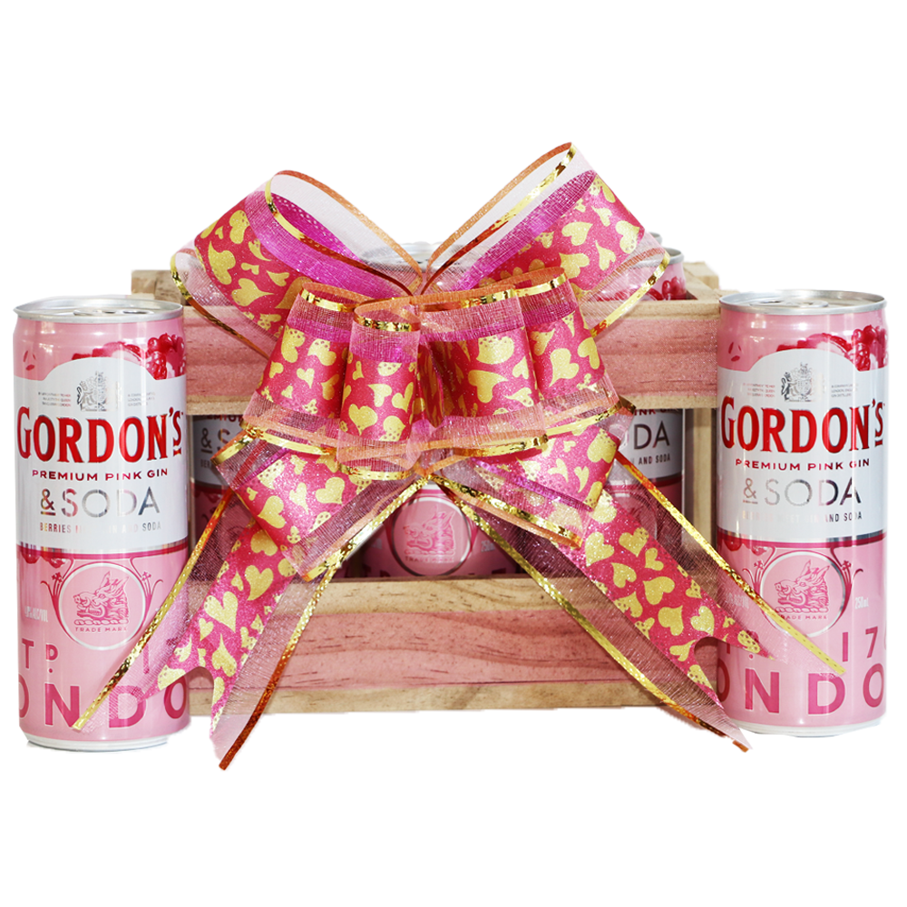 Gordons Pink Gin Gift Crate