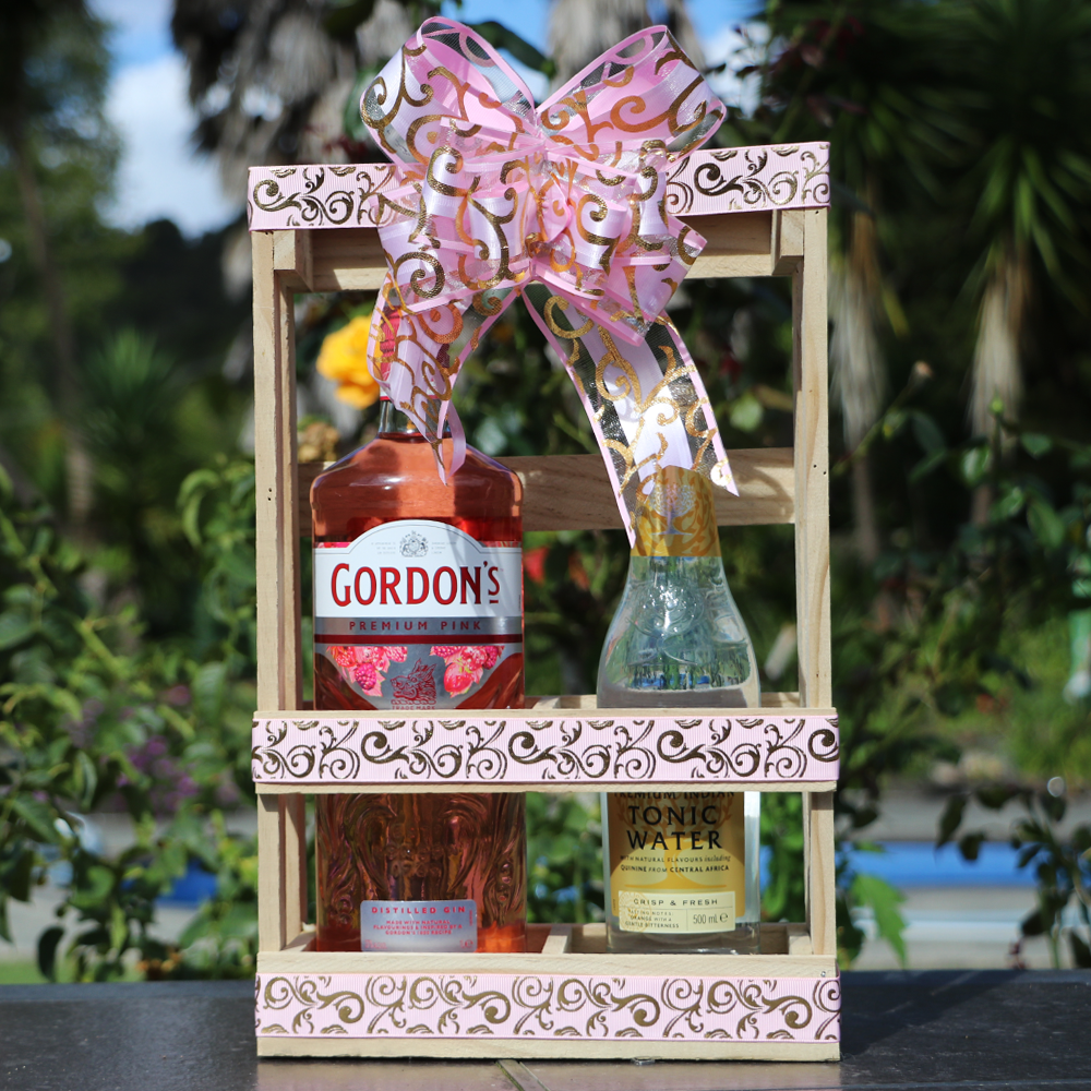 Gordons Pink Gin and Premium Soda Gift Crate