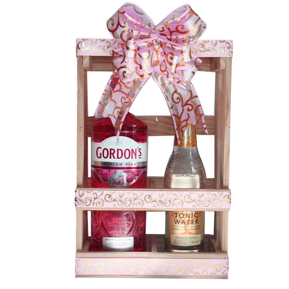 Gordons Pink Gin and Premium Soda Gift Crate